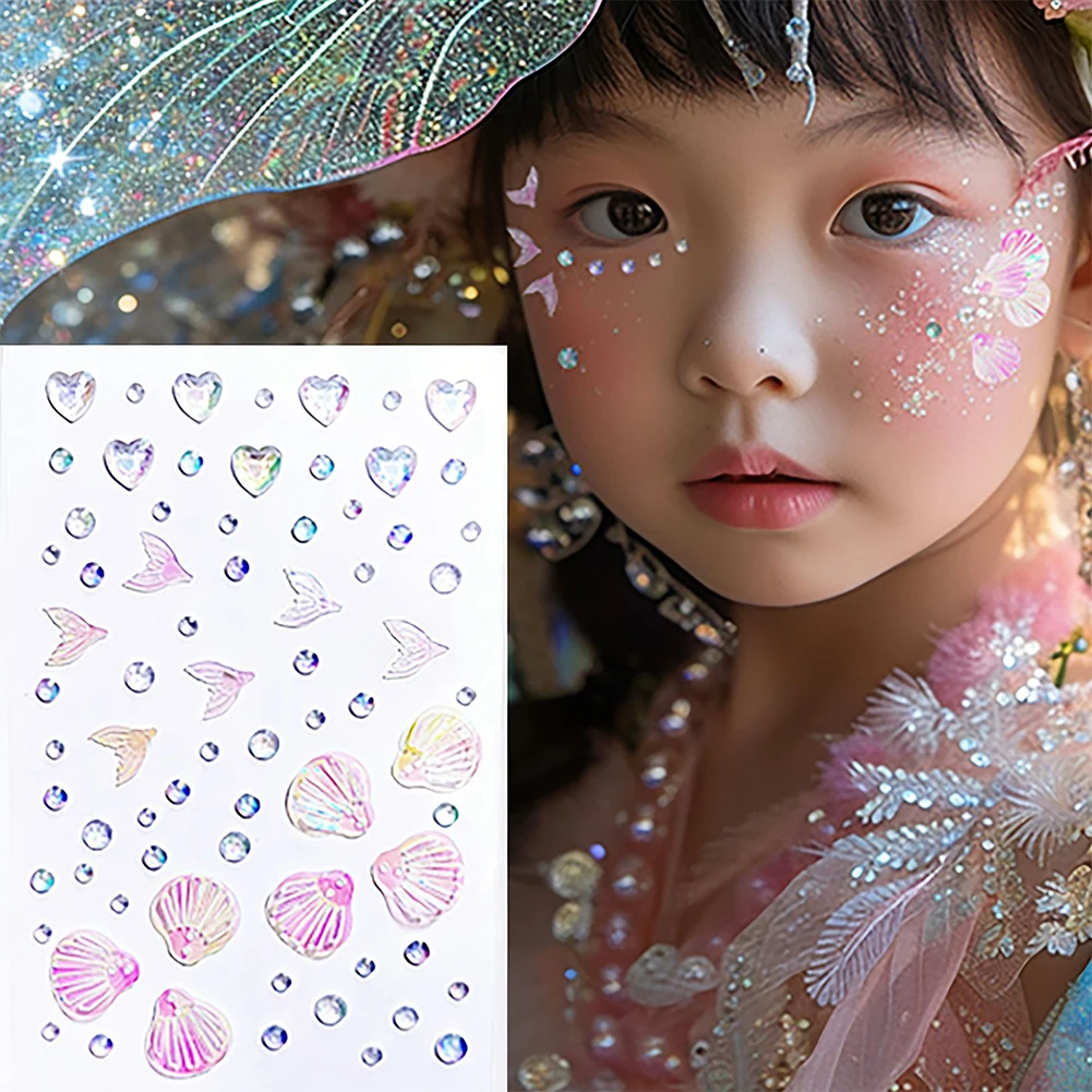 Beauty Makeup Quotes - Crystal Rhinestone Butterfly Glitter Stickers Shining