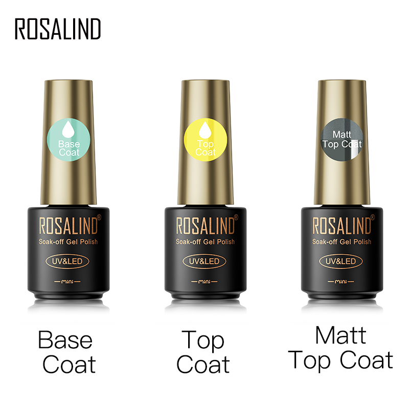 ROSALIND Top Base Coat Nail Ge - Nail Dehydrator Primer recension och pris