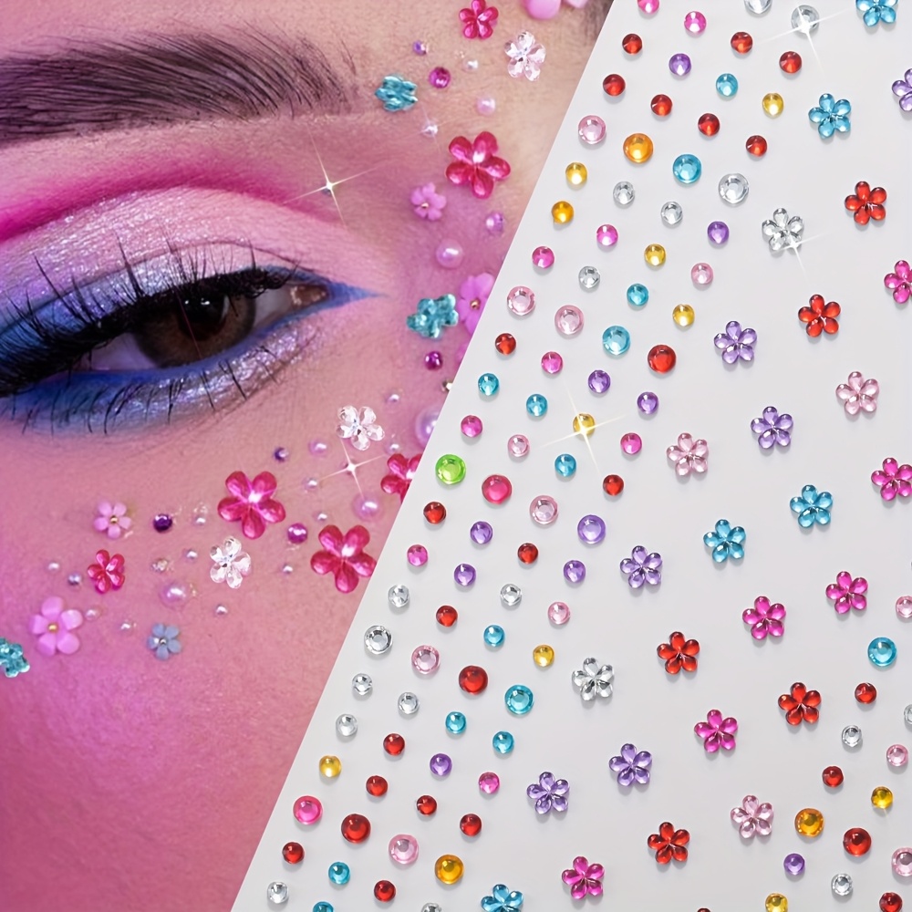 1 Sheet Colorful Shiny Rhinest - Beauty Makeup Quotes recension och pris