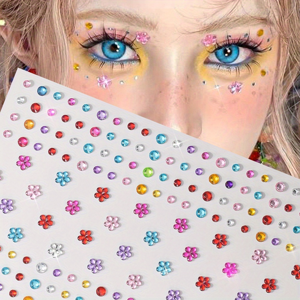 1 Sheet Colorful Shiny Rhinest - Beauty Makeup Quotes recension och pris