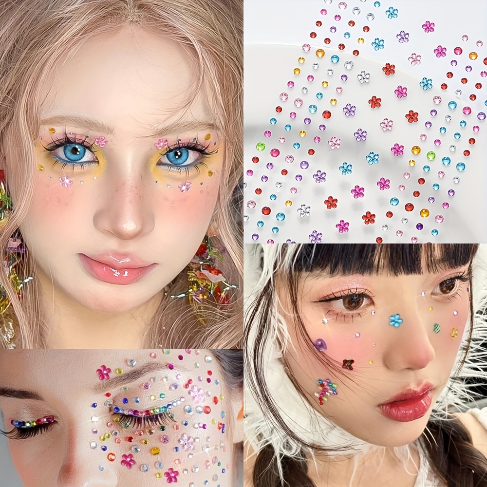 1 Sheet Colorful Shiny Rhinest - Beauty Makeup Quotes recension och pris