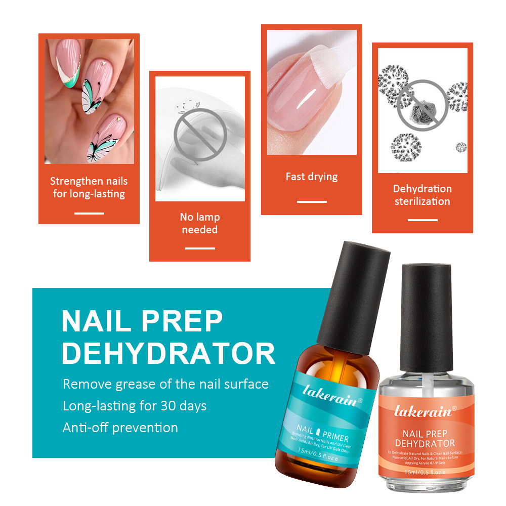 Nail Primer Set Fast Dry Prep  - Nail Dehydrator Primer recension och pris