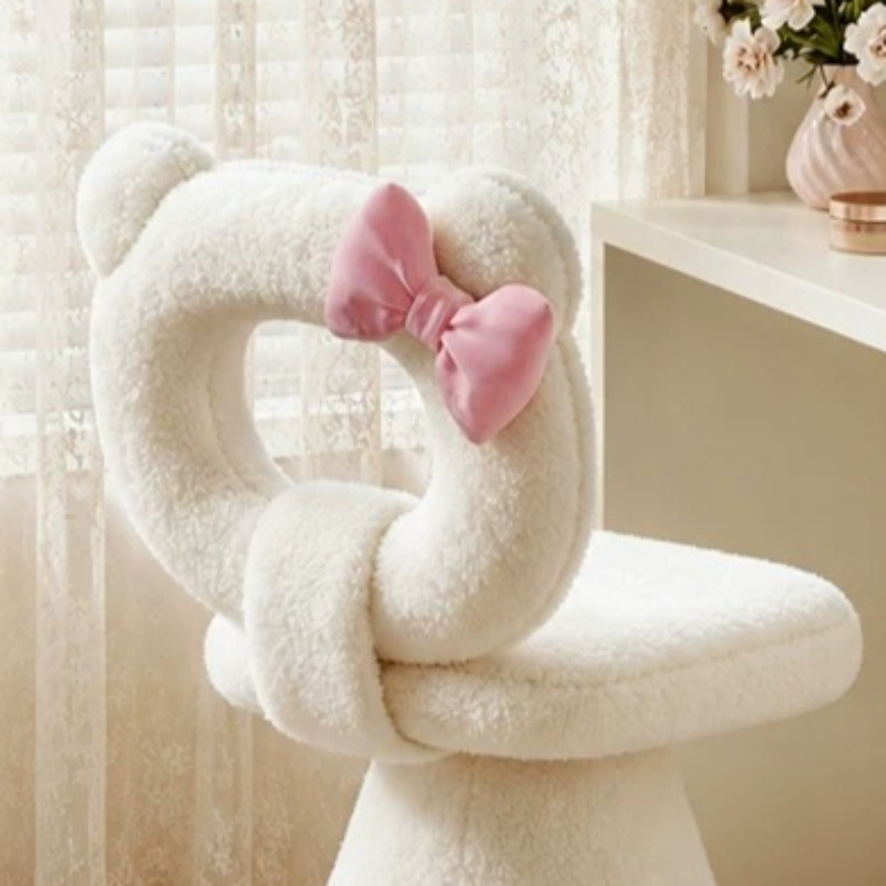 Bow Dressing Vanity Stool Pink - Beauty Makeup & D Anime Studio Vega Baja recension och pris
