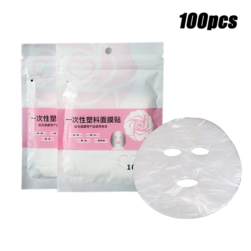 100Pcs Natural Disposable Plas - Sheet Face Mask Pack recension och pris