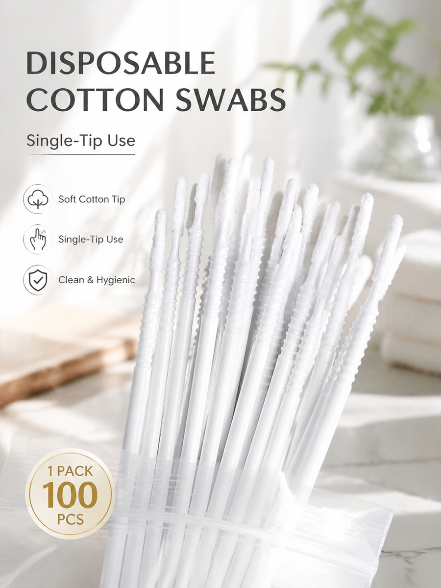 Disposable Long Cotton Swabs E - Beauty Makeup Tools recension och pris