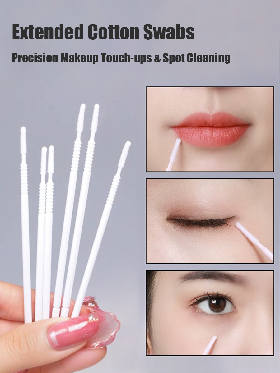 Disposable Long Cotton Swabs E - Beauty Makeup Tools recension och pris
