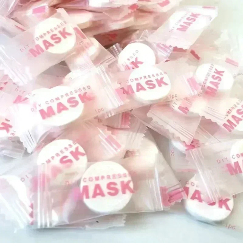 100pcs Disposable Compressed F - Sheet Face Mask Pack recension och pris