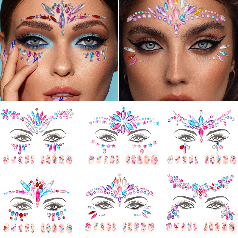 EDM Face Stickers, Nail Sticke - Beauty Makeup Quotes recension och pris