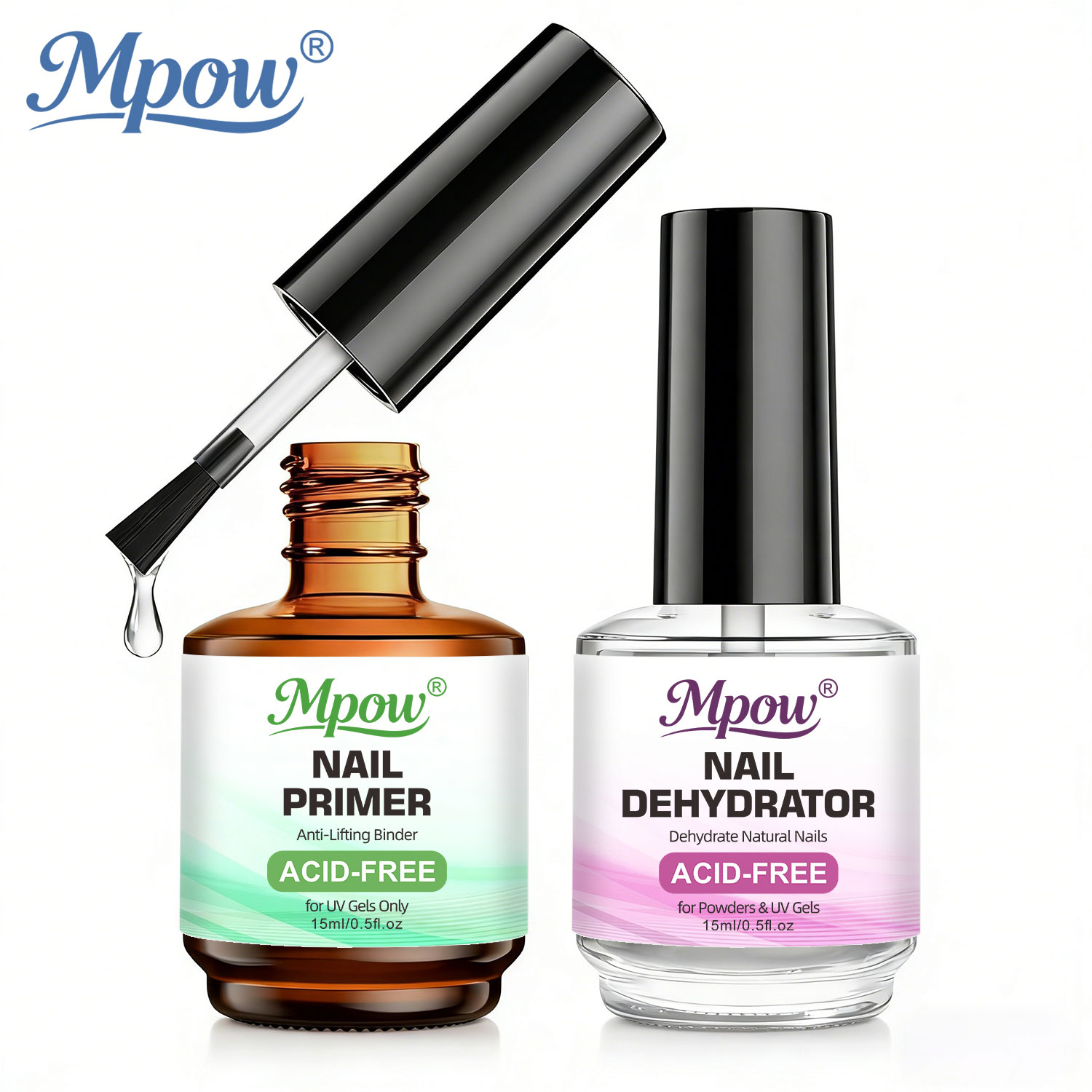Mpow 1/2pcs 15ml Nail Dehydrat - Nail Dehydrator Primer recension och pris