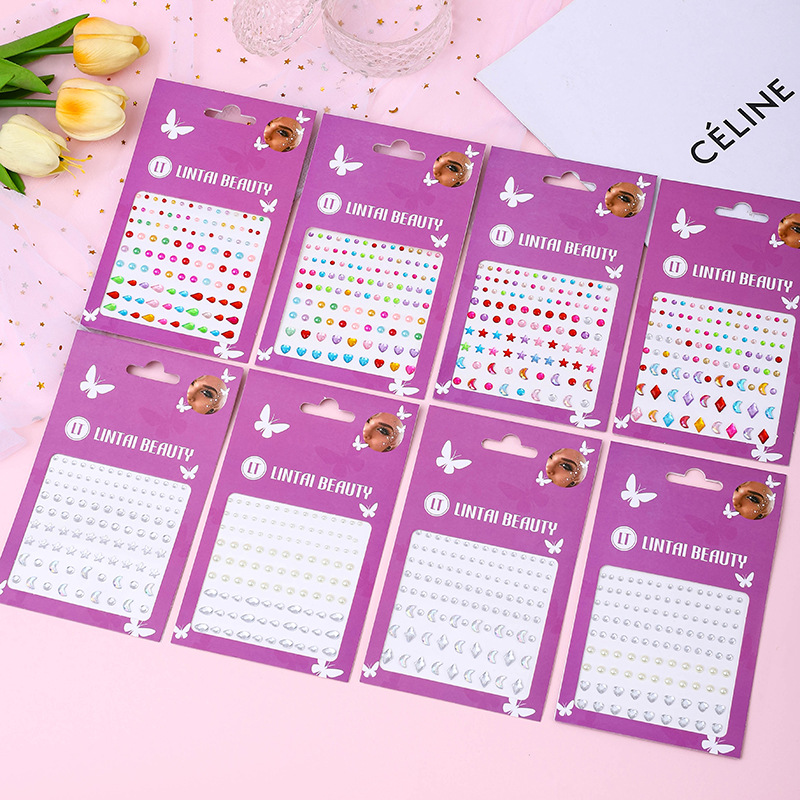 Hot Selling Face Gems Stickers - Beauty Makeup & D Anime Studio Vega Baja recension och pris